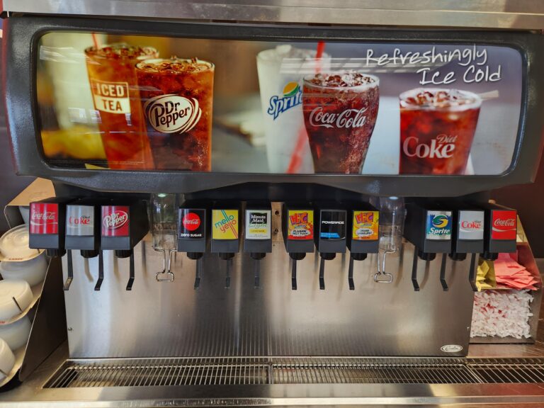 Burger King Fountain Drink Menu