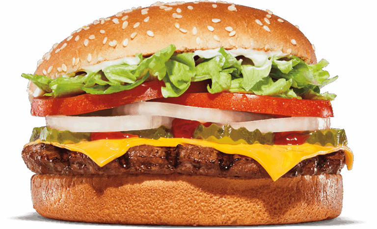 Burger King Hamburger Menu