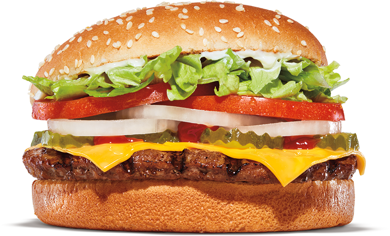 Burger King Hamburger Menu