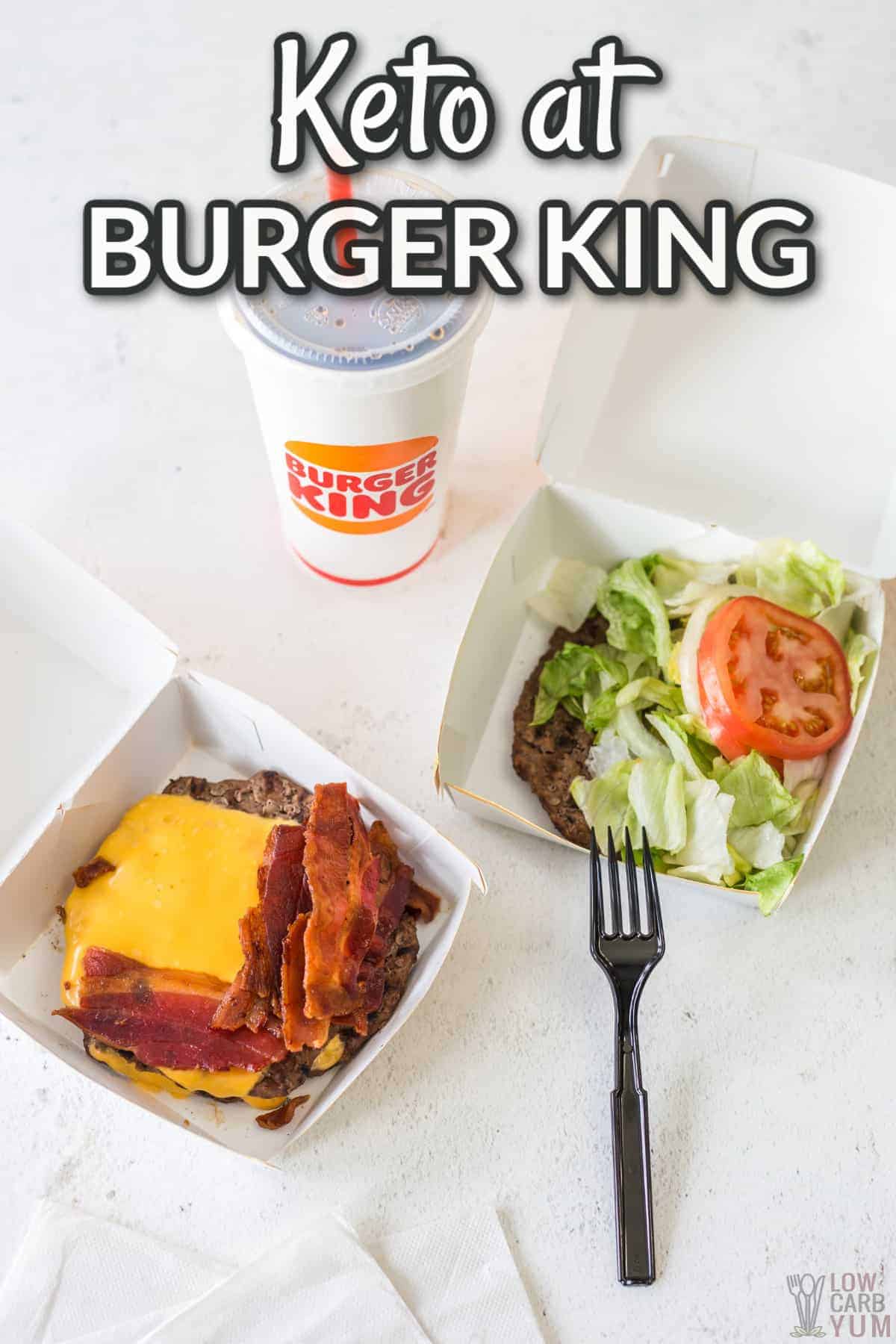Burger King Low Carb Menu